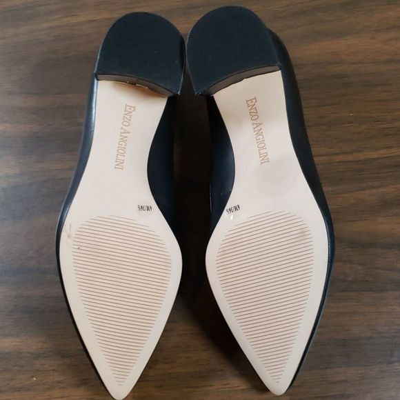 NWOT Enzo Angiolini Dainey Leather Heeled Loafer 6 - Picture 5 of 8